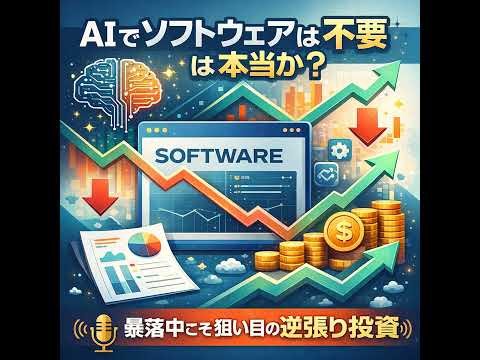 「AIでソフトウェアは不要」は本当か？暴落中の今こそ注目すべき逆張り投資の好機