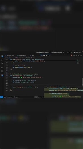 Processing Twilio audio streams via WebSockets