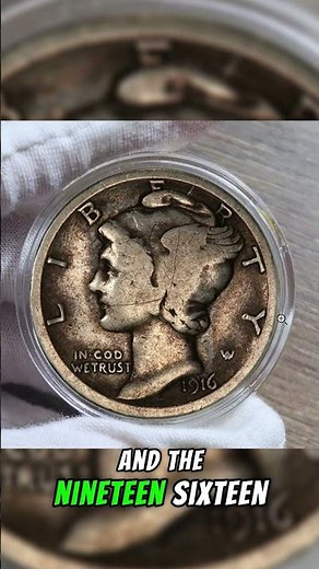 1916 D Mercury Dime – Only 264,000 Made! Rare Coin Worth $720+ 🪙 #coin