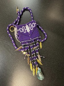 Beadwork Amulet Pouch - Iroquois Haudenosaunee Design - Etsy