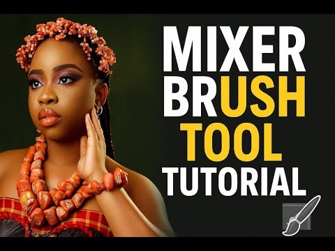 Photoshop Mixer Brush Tool Tutorial | Smooth Skin Retouching & Realistic Texture