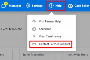 Walmart Support Tickets Creation - GeekSeller Support
