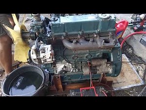 kubota V3300 test running after rebuild overhaul