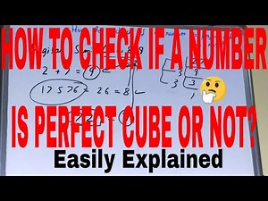 How to check whether a number is perfect cube or not|Check if a number is perfect cube example