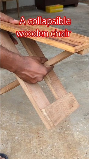 I Built a Collapsible Wooden Chair Using Only Hand Tools