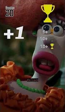 Wallace & Gromit The Curse Of The Were Rabbit Counting Wallace #short #shorts #shortvideo #shortsvid