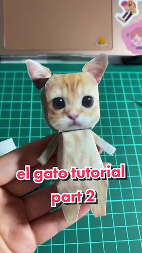 DIY Papercraft Cat Tutorial: How to Make a Moving Kitty Cat - Part 2
