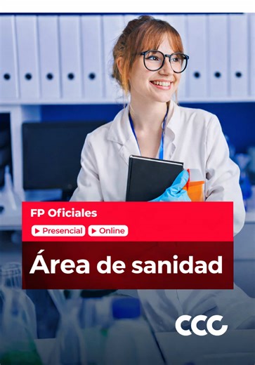 En sanidad, cada gesto cuenta. Cada decisión, cada cuidado, cada momento en el que alguien necesita a un profesional preparado Encontrarás una formación oficial, con programas actualizados y una metodología que conecta el aula con la realidad profesional Porque prepararse para una profesión que cuida de las personas exige calidad educativa, práctica y compromiso Podrás formarte en ciclos como: 🩺 Cuidados Auxiliares de Enfermería 🦷 Higiene Bucodental 🔬 Imagen para el Diagnóstico 🧪 Laboratorio