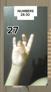 SIGN NUMBERS 26-30 IN ASL#americansignlanguage #signlanguage #beginners