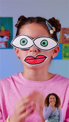 Make a Funny Paper Face 😄🎨 Easy Craft for Kids #CreativeKids #FunLearning