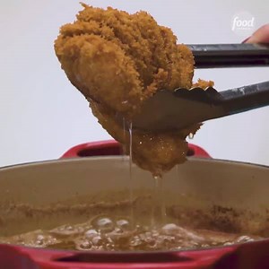 Give crispy pork schnitzel the Hasselback treatment for more crunch in every bite! Save the recipe: https://foodtv.com/2vjJQYF | Food Network