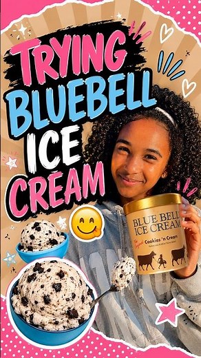 I Tried Blue Bell Cookies & Cream for the FIRST TIME! 🍦😋 #icecream