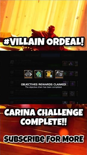 VILLAIN ORDEAL CHALLENGE COMPLETE 🔥 #mcoc #marvelcontestofchampions