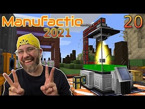 Lets Play Manufactio EP 20 - Techguns Reaction Chamber and Titanium Processing! Uranium Drills x4!