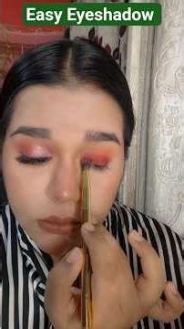 Easy Eyeshadow Tutorial for Beginners 💕Simple Eyeshadow Tutorial Step by Step ✨ #eyemakeuptutorial