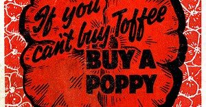 E.Sharp and son's Toffee advert featuring rememberance poppy by anonymous – Art print, wall art, posters and framed art