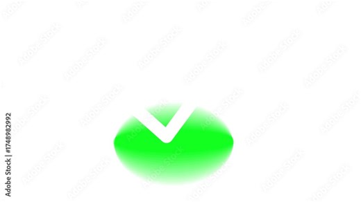 Green check mark sign animation. check mark animation motion. Simple Check mark icon, positive symbol of approved, success, confirm concept 4k animation video.