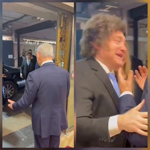 Javier Milei (real name Mileikowsky) meeta his hero Benjamin Netanyahu (real name Mileikowsky).