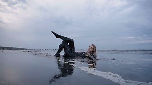 Adorable Blonde Covered In Dark Mud Looks Stock Footage SBV-325640698 - Storyblocks