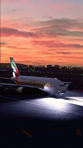 Emirates Airbus A380 cleared for takeoff | Microsoft Flight Simulator