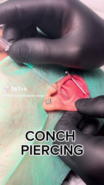 CONCH PIERCING #piercings #conchpiercing