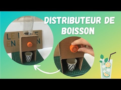 How to make a soda dispenser machine from cardboard !