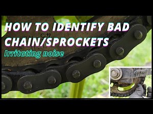 Chain sprocket sound problem noise | When to change motorcycle chain sprocket