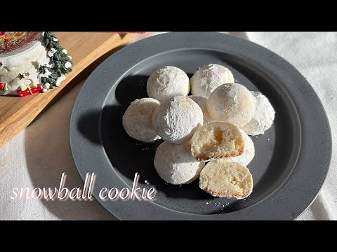 【米粉でサクほろ！】材料5つで作れるスノーボールクッキー🍪⛄️クリスマスにもぴったり🎄
