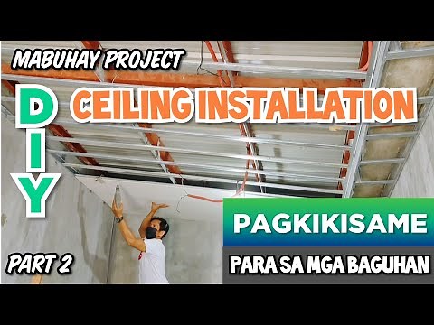 Metal furring | hardiflex ceiling installation | pagkikisame | diy kisame