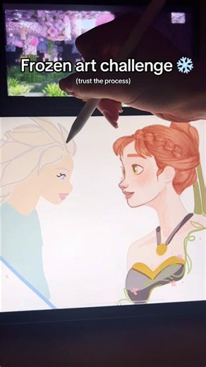 frozen art challenge ❄️