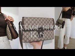 VINTAGE GUCCI BAG REVIEW | Designer on a budget, this bag was just $250!!!