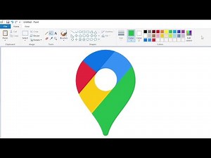 How to draw the Google Maps logo using MS Paint | How to draw on your computer
