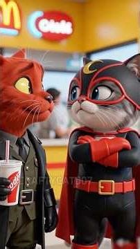 🧊 A Storm of Perceived Injustice ⚖️ #shorts #animation #mime #cat #superhero #funnyshorts