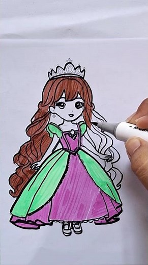 How to Draw Cute girl step-by-step for U