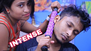 14K views · 343 reactions | Indian female barber intense head and neck massage with neck cracking | ASMR tools head massage by pakhi | Home ASMR clinic | Facebook