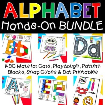 Alphabet Centers: Hands-On Activities Letter Recognition Fine Motor Mats