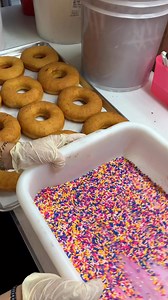 Pink Frosted Donuts with Sprinkles 🤤🍩 #donuts #sprinkles | Foody Fetish