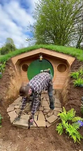 Building a DIY Hobbit Hole from Scratch! 🍃🚪
