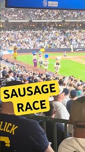 Famous Racing Sausage Race ‪@brewers‬ #baseball #like #viral #subscribe #taylorswift