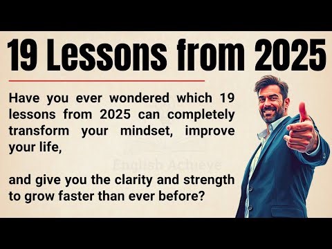 19 Powerful Lessons from 2025 That Can Change Your Life Forever 🔥 || Life-Changing Insights ✅