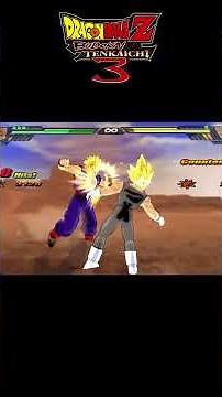 Majin Vegeta vs Gohan Super Saiyan 2 - DBZ BT3 60fps #dragonballz