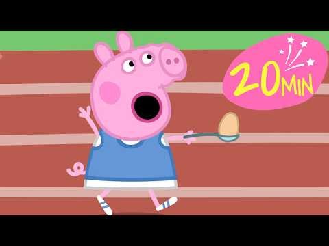 Peppa and the Big Race 🥇🏁 Peppa Pig Tales - Sports Day 🏀 Egg and Spoon Race! 🥄 Super Toons Kids TV