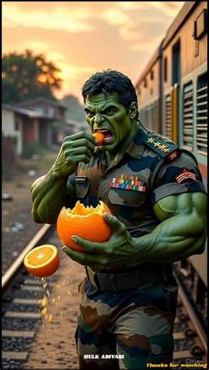 Hulk Saved an Orange Tree in the Desert! #ai​ #plants​ #water​ #save​ #aivideo #3danimation #hulk