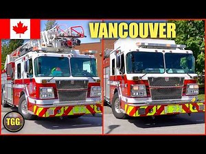 [Vancouver] Fire Engine & Ladder 22 + Ambulances With Lights & Siren!