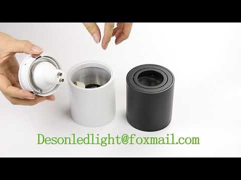 GU10 Surface Mounted Cylinder LED Downlights Adjustable Ceiling Spotlight Fitting Fixture
