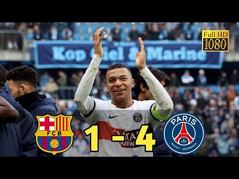 Barcelona vs PSG 1 - 4 II Highlights & Goals II Champions League 2024