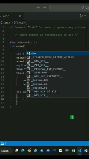 C Program to Check Automorphic Number | Amresh TechCode