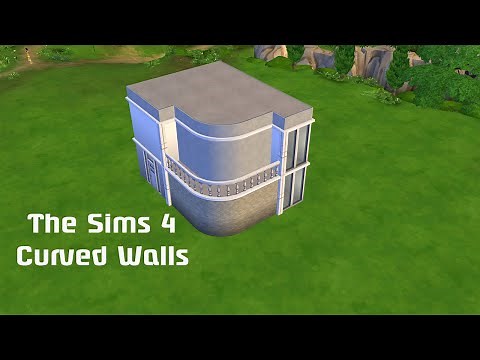 THE SIMS 4 Curved walls with platforms