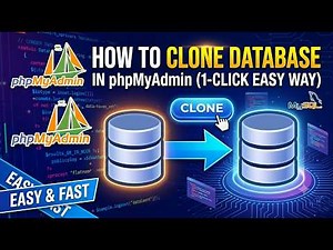 How to Duplicate a Database in phpMyAdmin within 1 Minute! #phpmyadmin #database