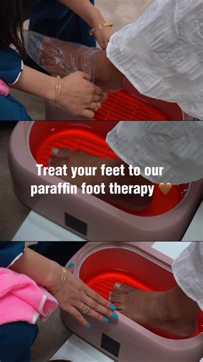 aesthetic.beauty.studio on Instagram: "Warm paraffin wax helps to deeply hydrate, soften dry skin, and leave your feet feeling smooth, relaxed, and refreshed 🤎🫶🏼 Perfect for tired, dry feet or a little self-care moment. $45 - book your appointment today."